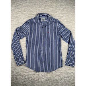 ABERCROMBIE & FITCH Mens Long Sleeve Blue Striped